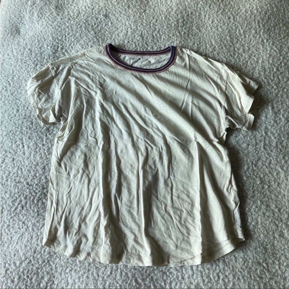 Madewell xl cream tee‎